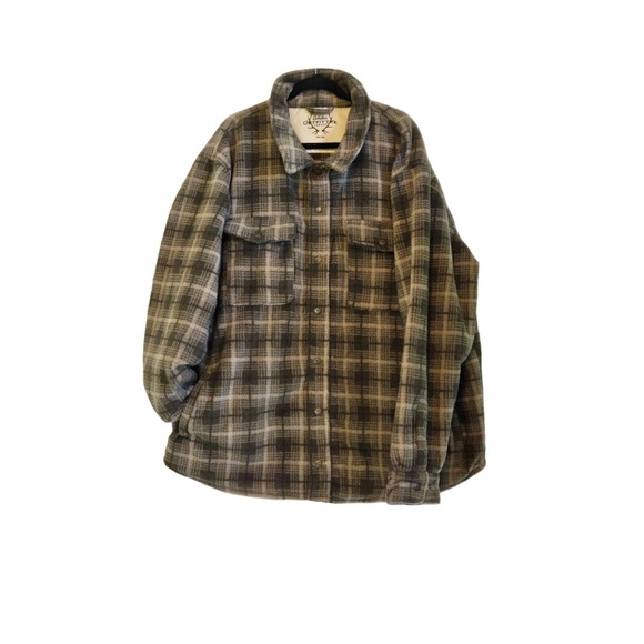 Cabela's Outfitter Series Thinsulate Snap Fleece Quilted Flannel Jacket Tall 3XL - Picture 2 of 9